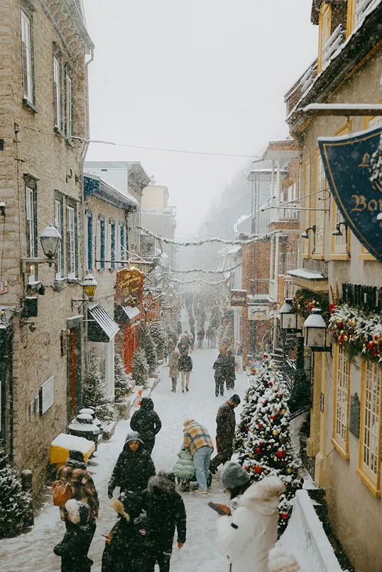 Winter Village Street